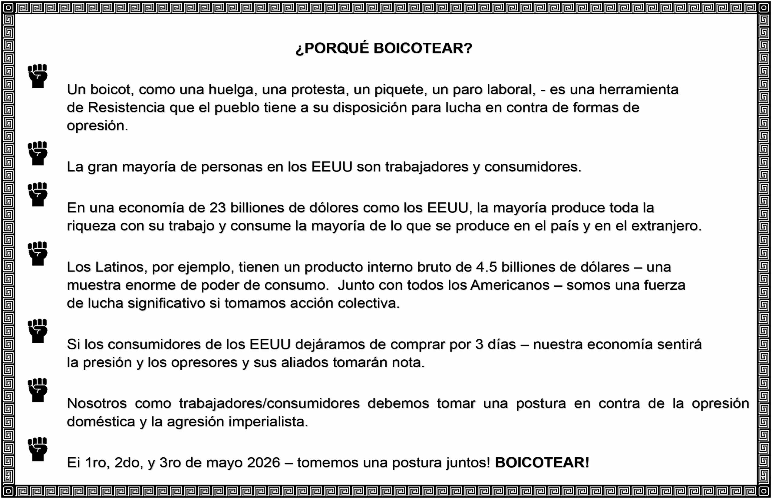 Why a Boycott eng1
